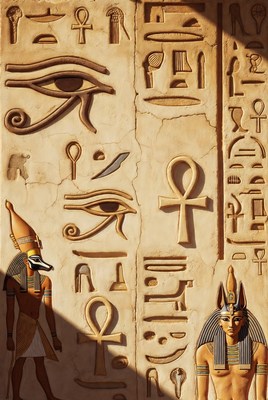 Ancient Egyptian Relief with Pharaohs