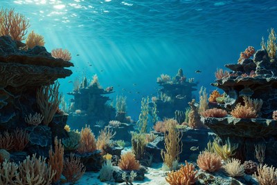 Vibrant Coral Reef Underwater Landscape