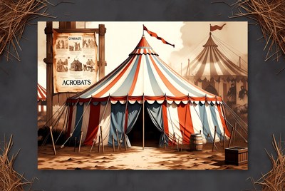 Vintage Circus Big Top Tent
