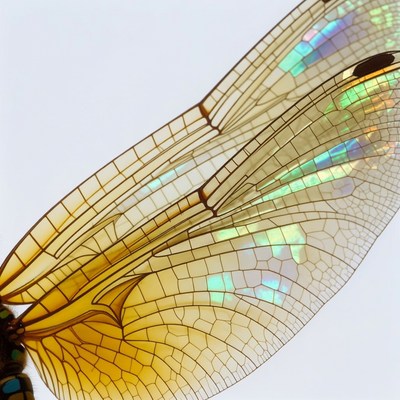 Dragonfly wing close-up