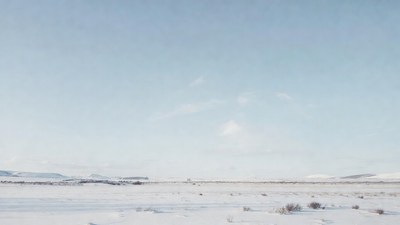Snowy Landscape with Mountains