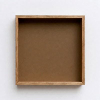 Empty Brown Picture Frame