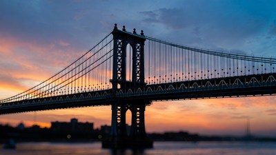 Manhattan Bridge at Sunset
