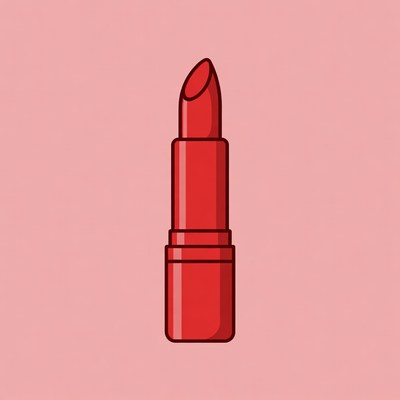 Red Lipstick Illustration