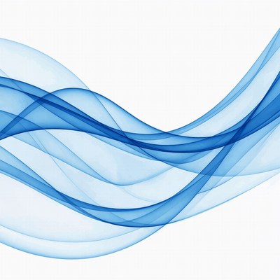 Blue Abstract Wave Background
