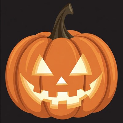 Jack-o'-lantern pumpkin illustration