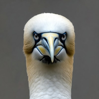 Close-up Northern Gannet Face