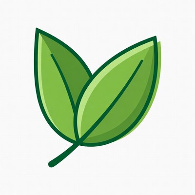 Green Leaf Clipart Illustration