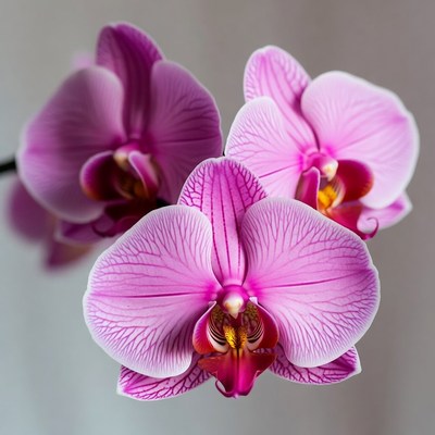 Pink Phalaenopsis Orchids Blooming