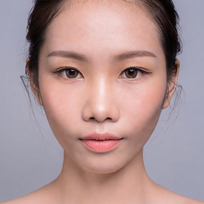 Beautiful Asian woman close-up portrait
