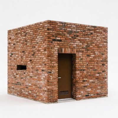 Red Brick Cube Building