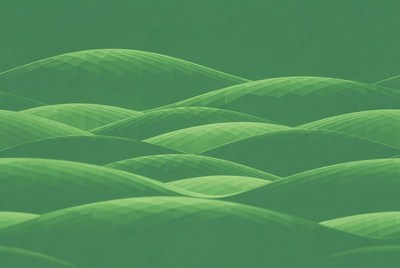 Green Wavy Hills Landscape