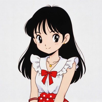 Anime girl in sailor dress