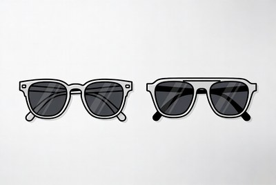 Two Pairs of Sunglasses Illustration
