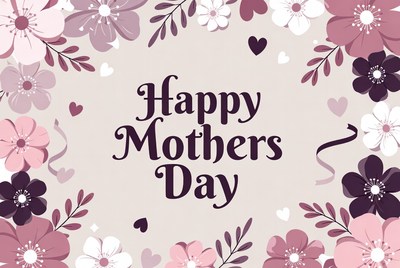 Happy Mothers Day Floral Card