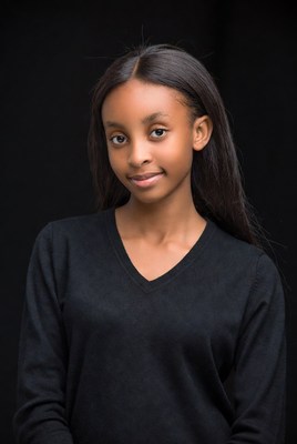 Young African-American girl smiling