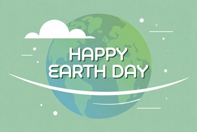 Happy Earth Day Illustration