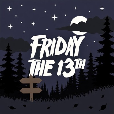 Friday the 13th Halloween Illustration