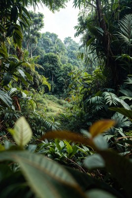 Lush Tropical Rainforest Path