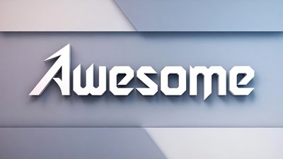 Awesome Text 3D Logo