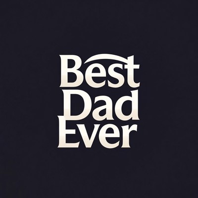 Best Dad Ever Text