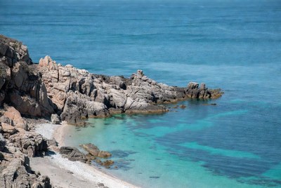 Rocky Coastline with Turquoise Sea