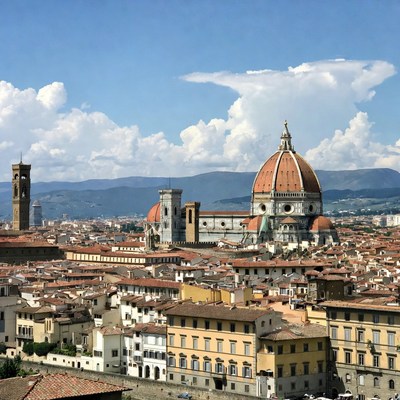 Florence skyline with Duomo dome