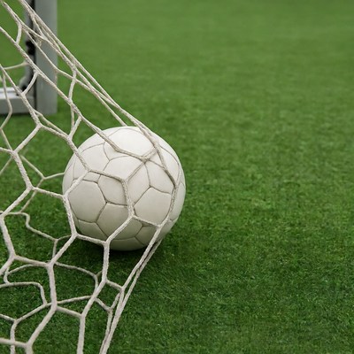 Soccer Ball in Goal Net