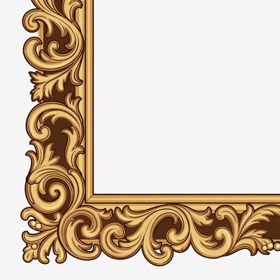 Ornate Golden Picture Frame