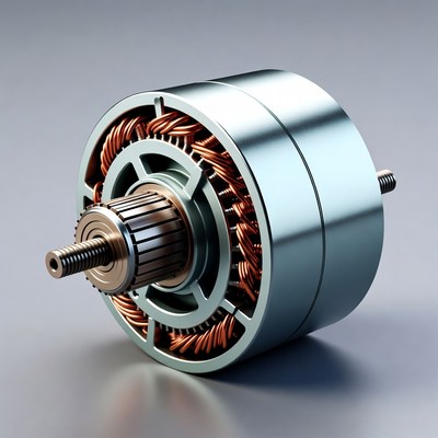 Electric Motor with Copper Windings