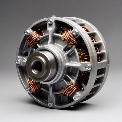 Electric Motor with Copper Windings