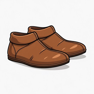 Brown Ankle Boots Pair