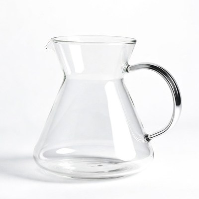 Clear Glass Pour Over Coffee Carafe