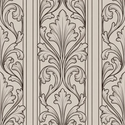 Elegant Ornate Floral Border Pattern
