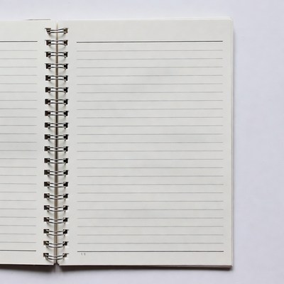 Open Spiral Notebook Blank Pages