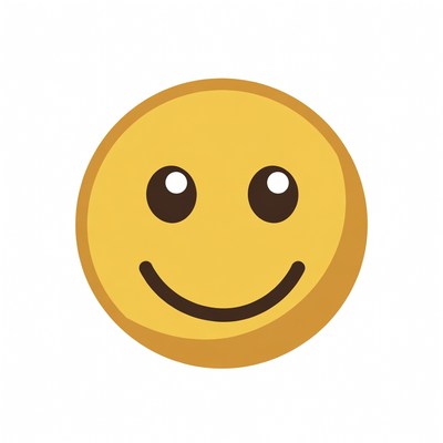 Smiling Yellow Emoji Face
