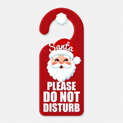 Santa Do Not Disturb Door Hanger