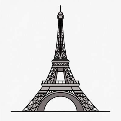 Eiffel Tower illustration
