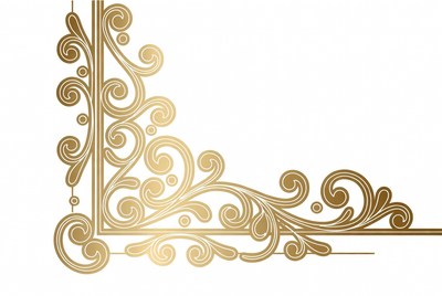 Gold Ornate Corner Border