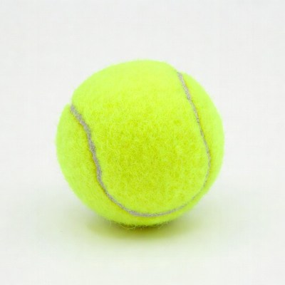 Yellow tennis ball isolated
