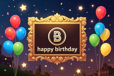 Happy Birthday Gold Frame Balloons