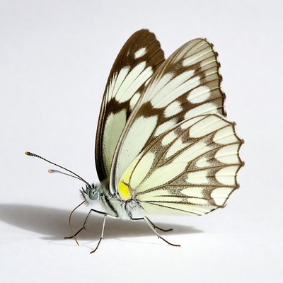White butterfly with black spots