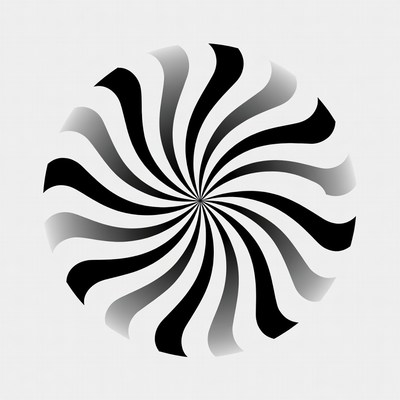 Black and White Spiral Swirl
