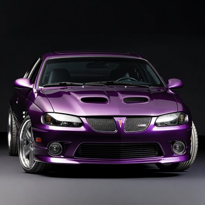 Purple Pontiac Sunfire Front View