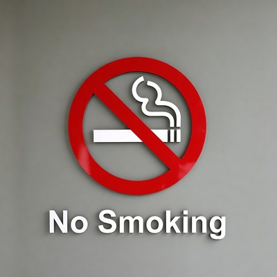 Red No Smoking Sign