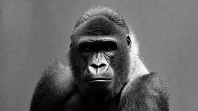 Close-up of gorilla face