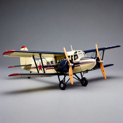 Antonov An-2 Soviet Biplane Model