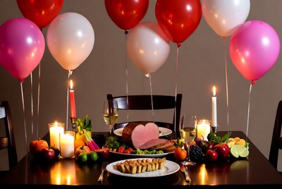 Romantic Valentine's Day Dinner Table