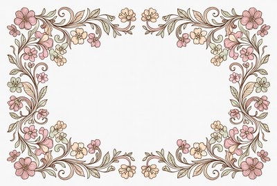Floral Frame Illustration
