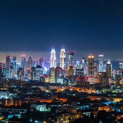 Kuala Lumpur Skyline at Night